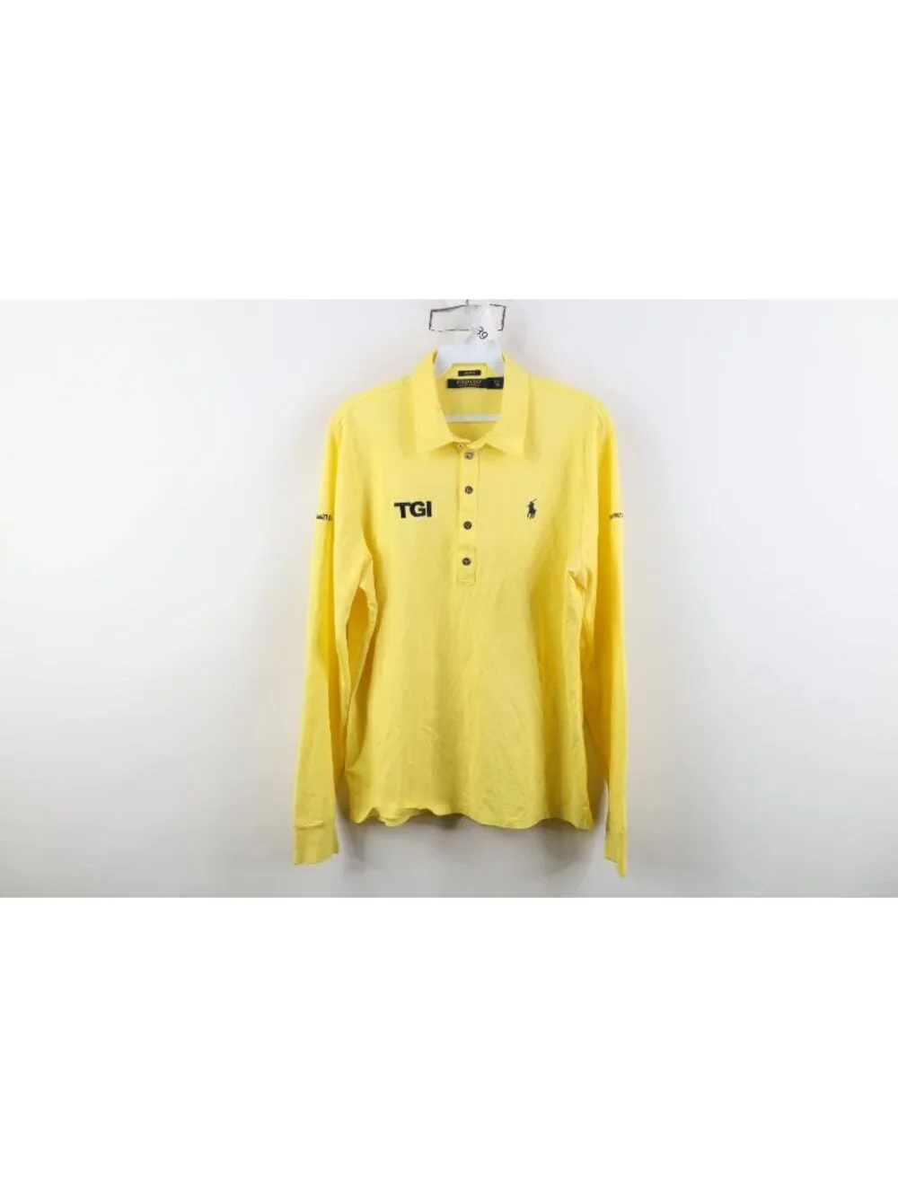 Polo Golf Ralph Lauren Mens XL Tailored Fit TGI LTD Long Sleeve Golfing Polo USA